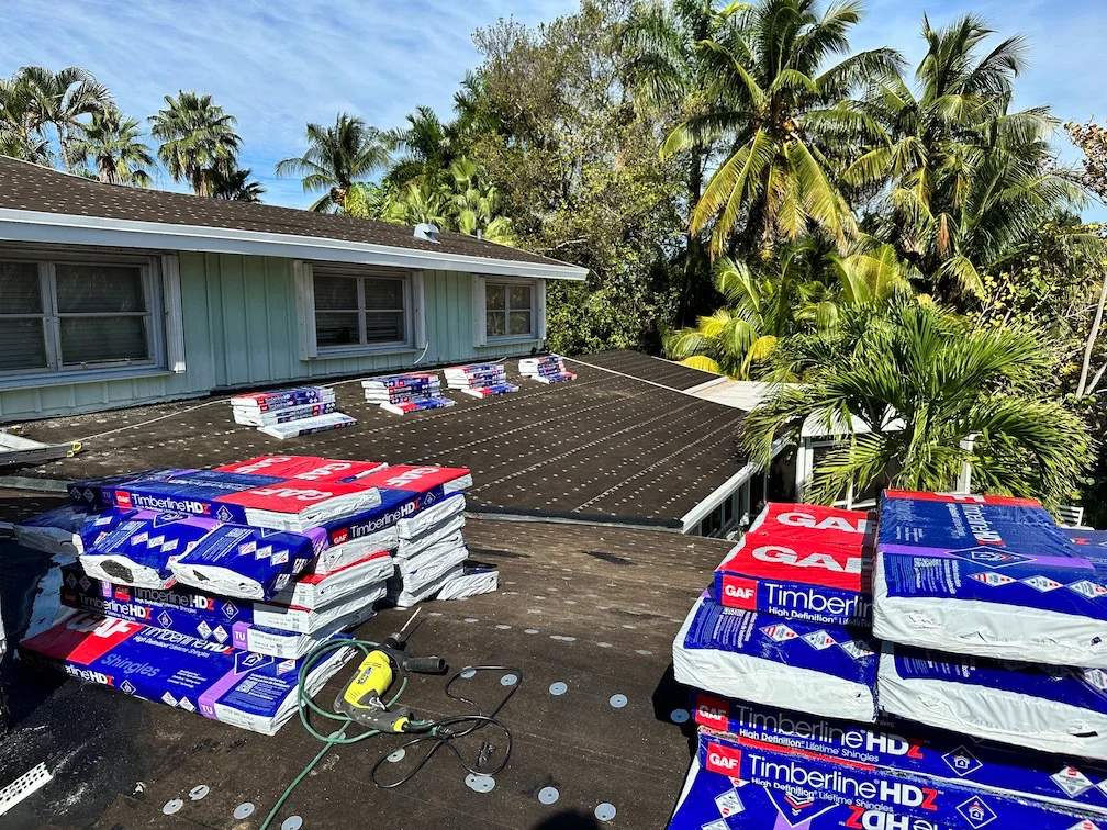 Shingle roof replacement in oakland park
